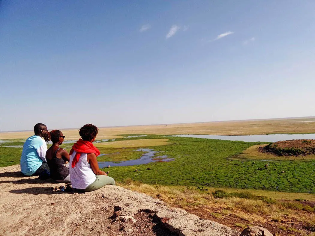 Panoramic view from Observation Hill in Amboseli